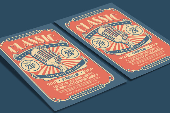 Classic Music Show Flyer in Flyer Templates - product preview 1