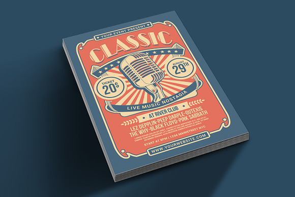 Classic Music Show Flyer in Flyer Templates - product preview 2