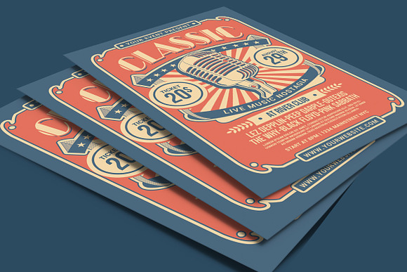 Classic Music Show Flyer in Flyer Templates - product preview 3