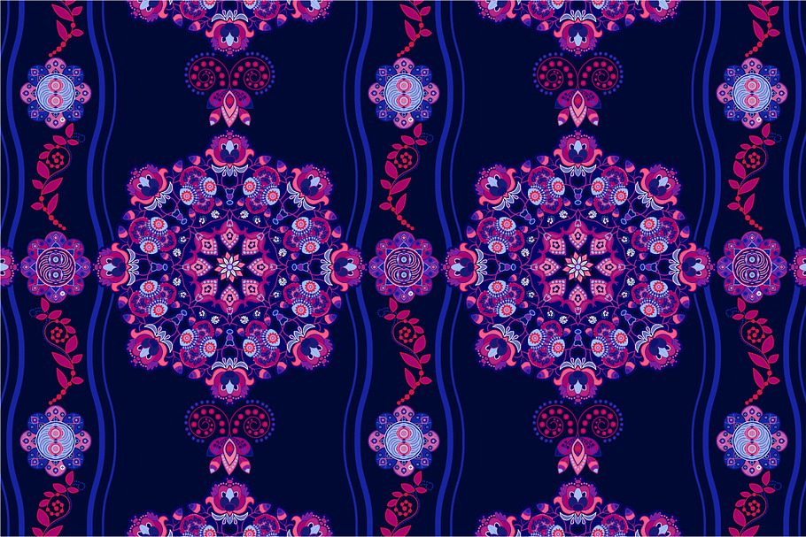 4 Floral Seamless Patterns in Patterns - product preview 8