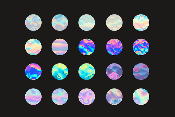 20 Holographic seamless textures in Textures - product preview 1