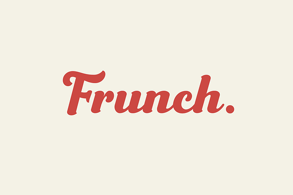 Frunch in Script Fonts - product preview 5