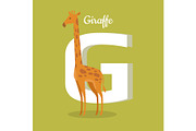 Animals Alphabet. Letter - G