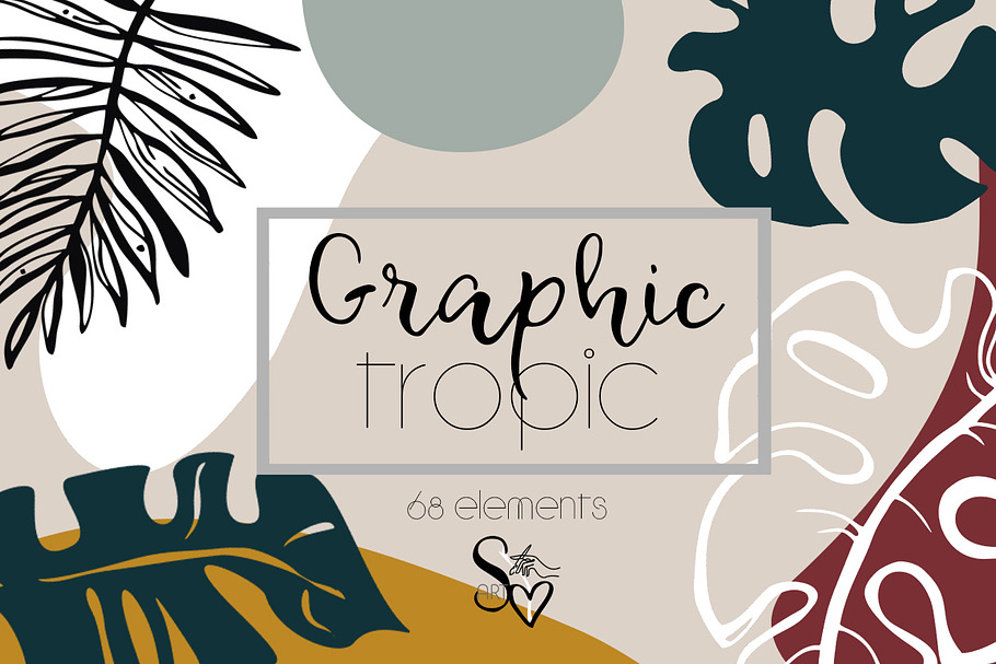 Graphic Tropic set in Illustrations - product preview 8
