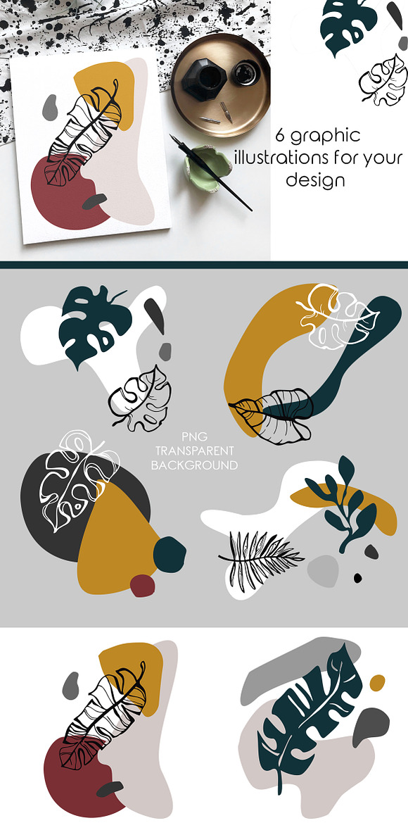 Graphic Tropic set in Illustrations - product preview 4