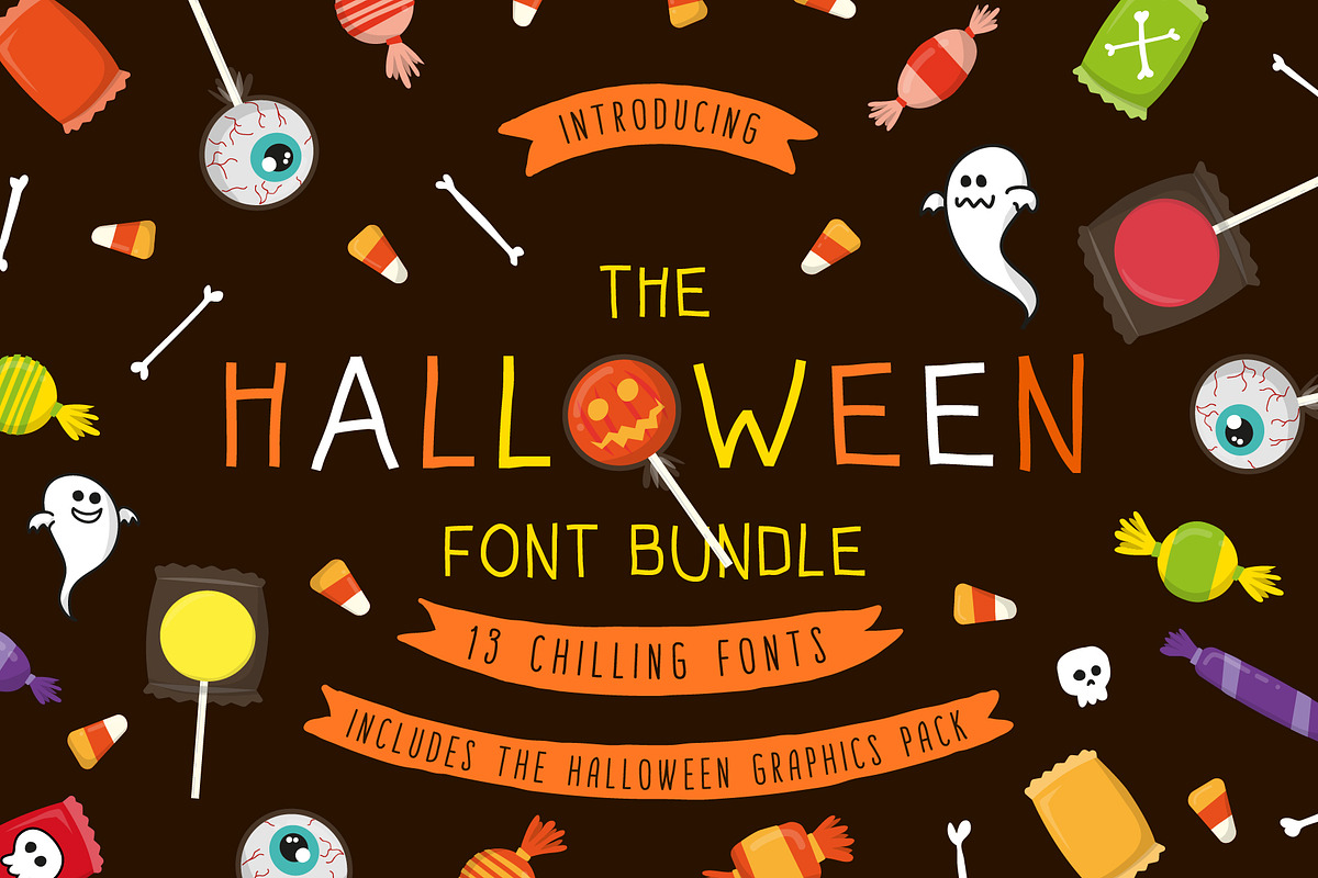 Halloween Font Bundle+FREE Graphics in Display Fonts - product preview 8