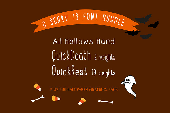 Halloween Font Bundle+FREE Graphics in Display Fonts - product preview 1