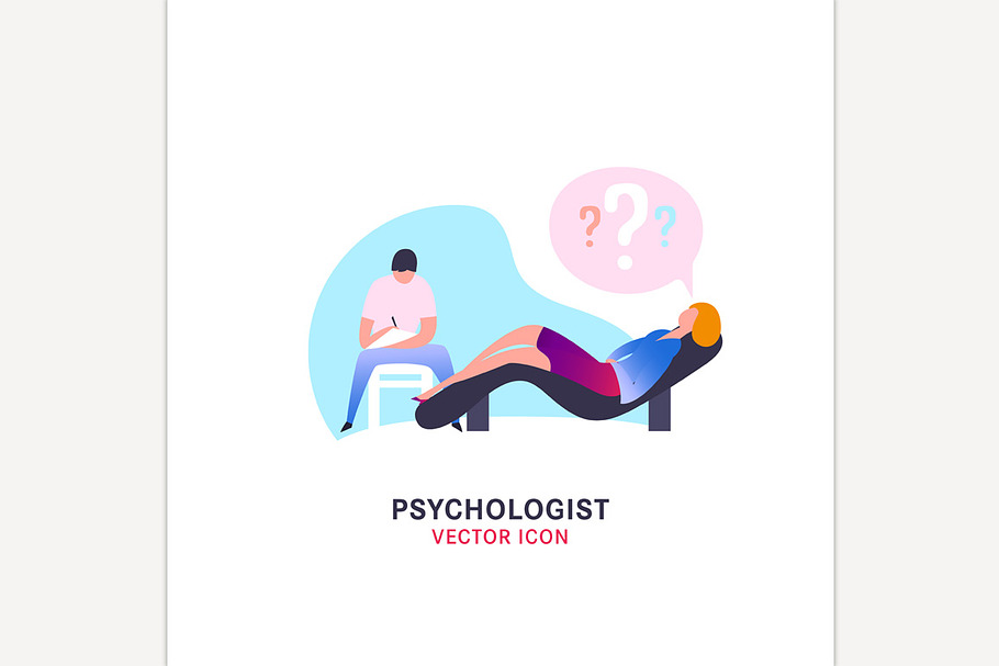Psychologist and psychotherapist ico in Illustrations - product preview 8