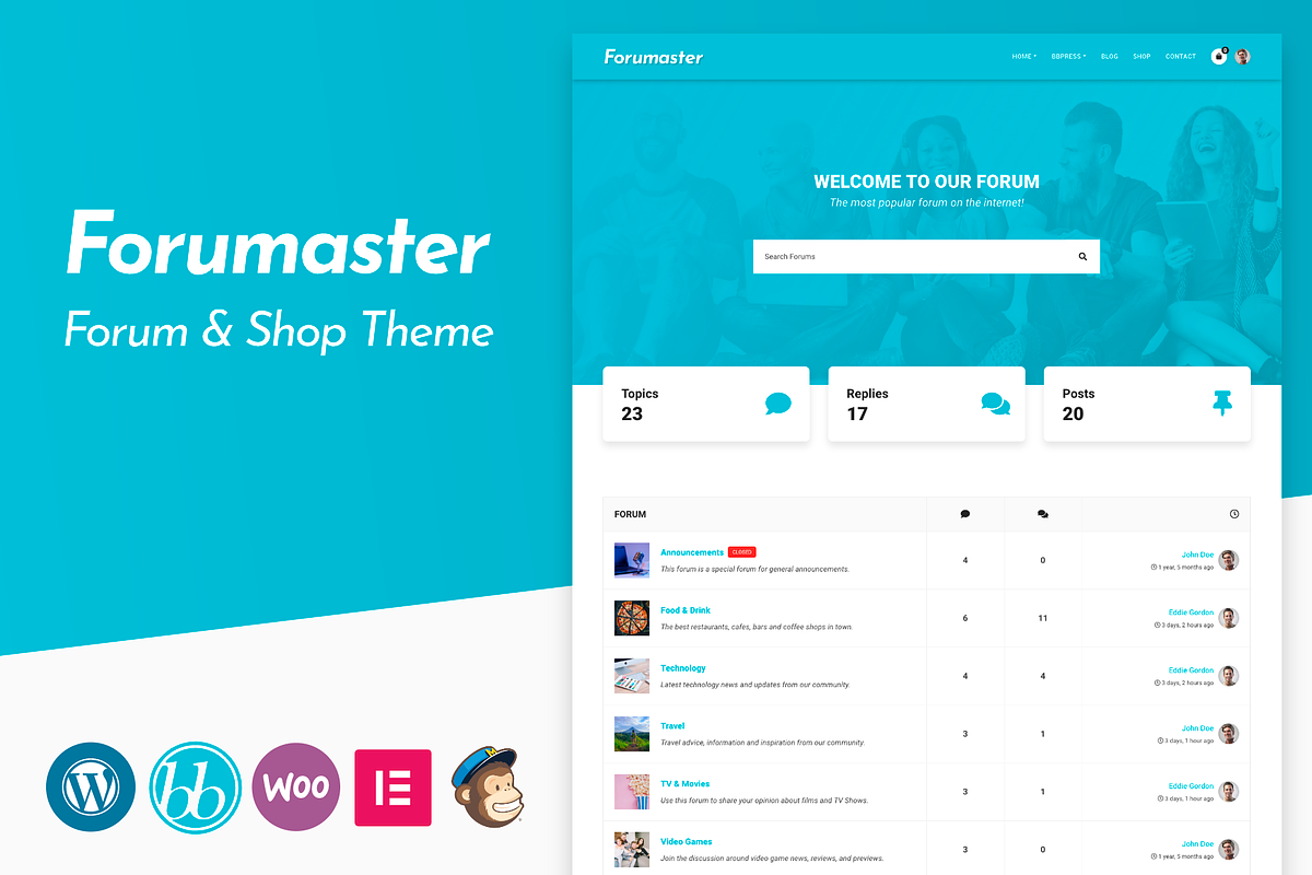 Forumaster - WP bbPress Forum Theme in WordPress Business Themes - product preview 8