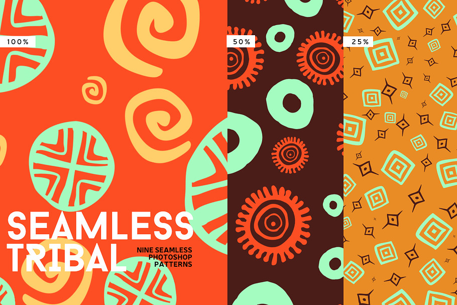 Seamless Tribal in Patterns - product preview 8