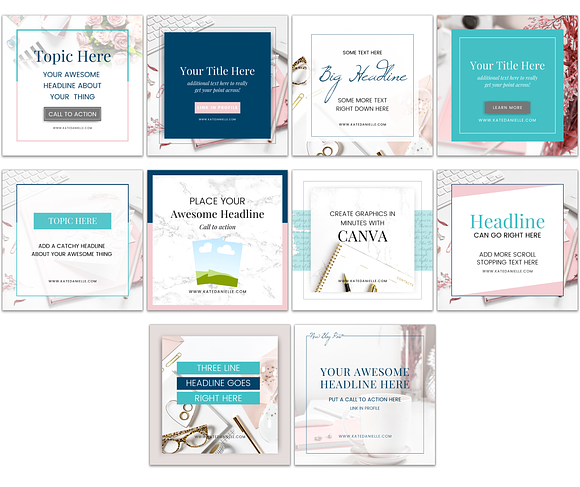 Canva Templates Set in Social Media Templates - product preview 2