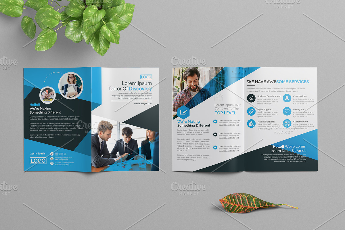 Blue Corporate Brochure in Brochure Templates - product preview 8