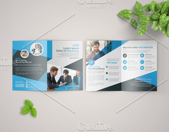 Blue Corporate Brochure in Brochure Templates - product preview 2
