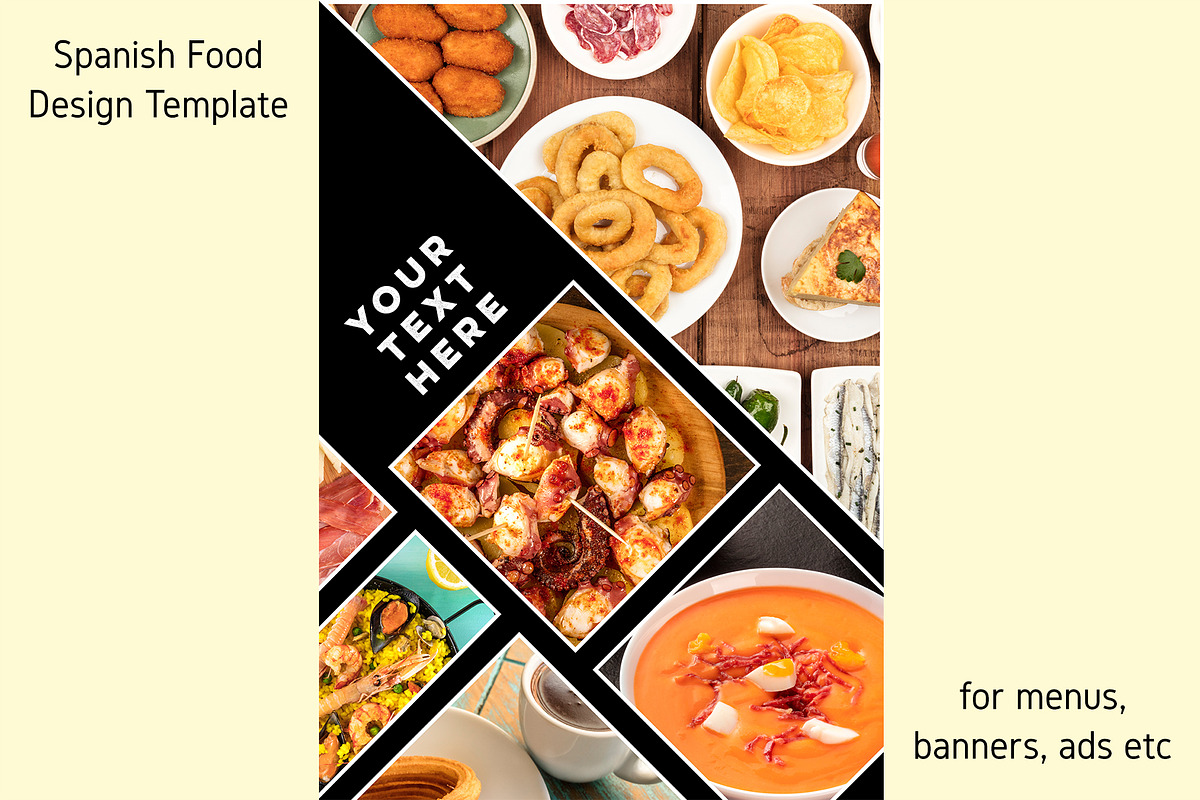 Spanish Food Design Template in Brochure Templates - product preview 8