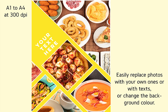 Spanish Food Design Template in Brochure Templates - product preview 1