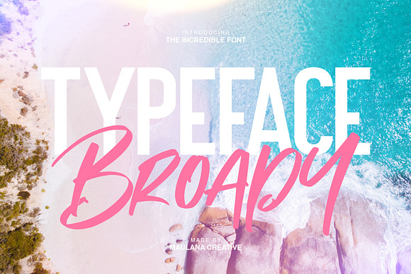 Broady Brush Font - Free Sans in Display Fonts - product preview 4