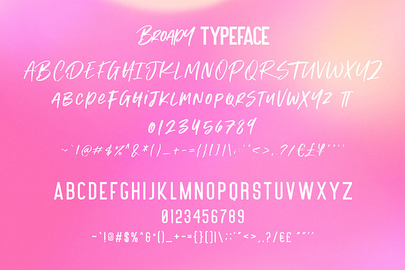 Broady Brush Font - Free Sans in Display Fonts - product preview 6