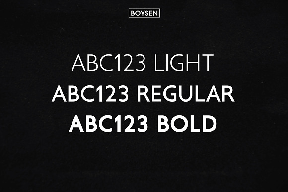 Boysen Typeface in Sans-Serif Fonts - product preview 5