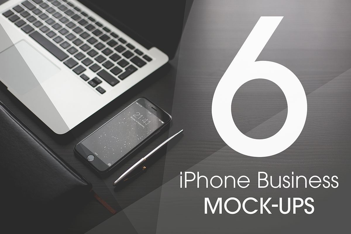 iPhone Business Mock-Ups in Mobile & Web Mockups - product preview 8