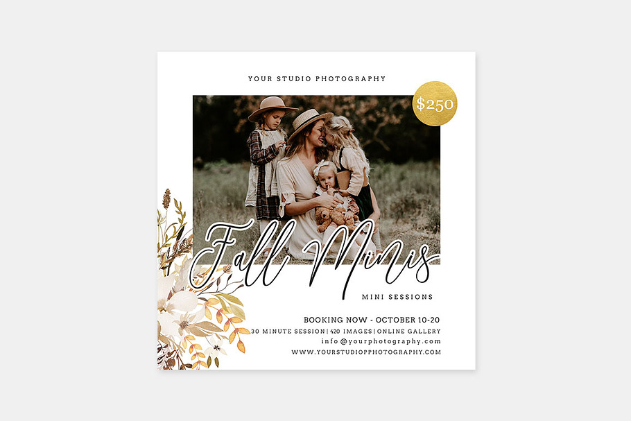 Fall Minis Session Template FM020