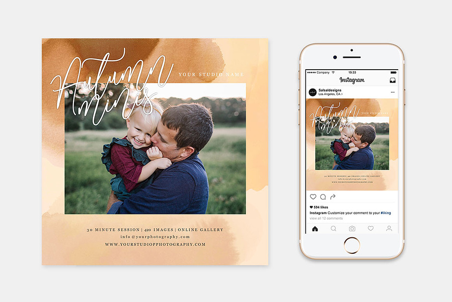Fall Minis Session Template FM025