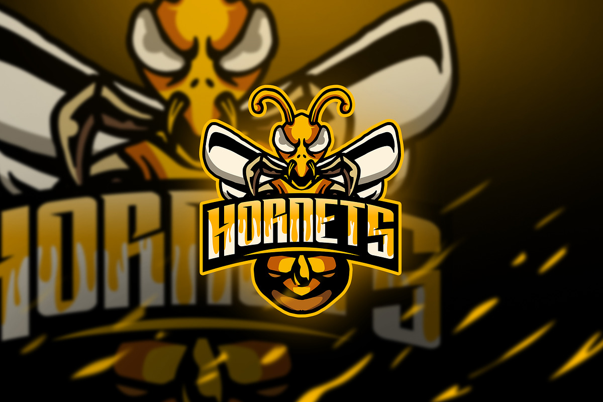 Hornets - Mascot & Esport Logo in Logo Templates - product preview 8