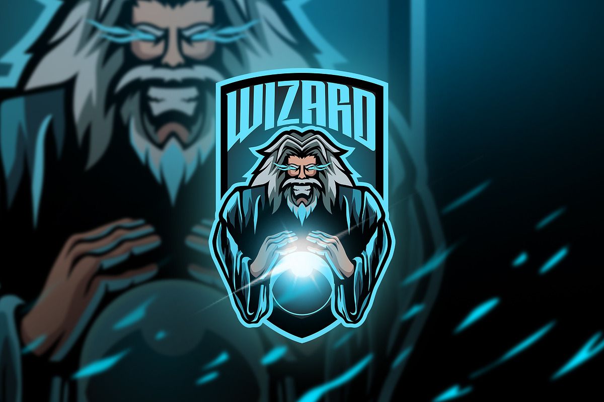 wizard Old - Mascot & Esport Logo in Logo Templates - product preview 8
