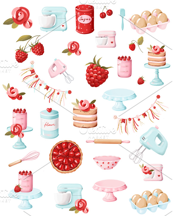 Home Bakery set in Illustrations - product preview 2
