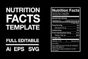 Nutrition Facts Template