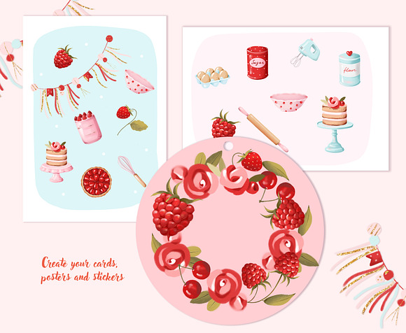 Home Bakery set in Illustrations - product preview 4