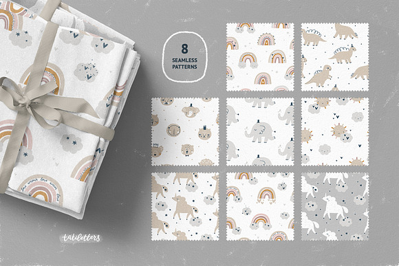 Baby Animals & Pastel Rainbows in Illustrations - product preview 5