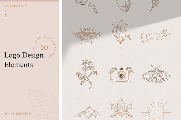 Logo Elements Collection | 50 pieces in Illustrations - product preview 5
