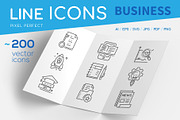 Business Line Icons Collection