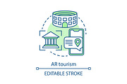 AR tourism concept icon