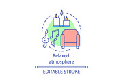 Relaxed atmosphere concept icon