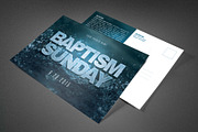 Baptism Sunday Church Postcard