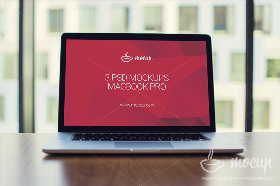 3 PSD Mockups MacBook Pro