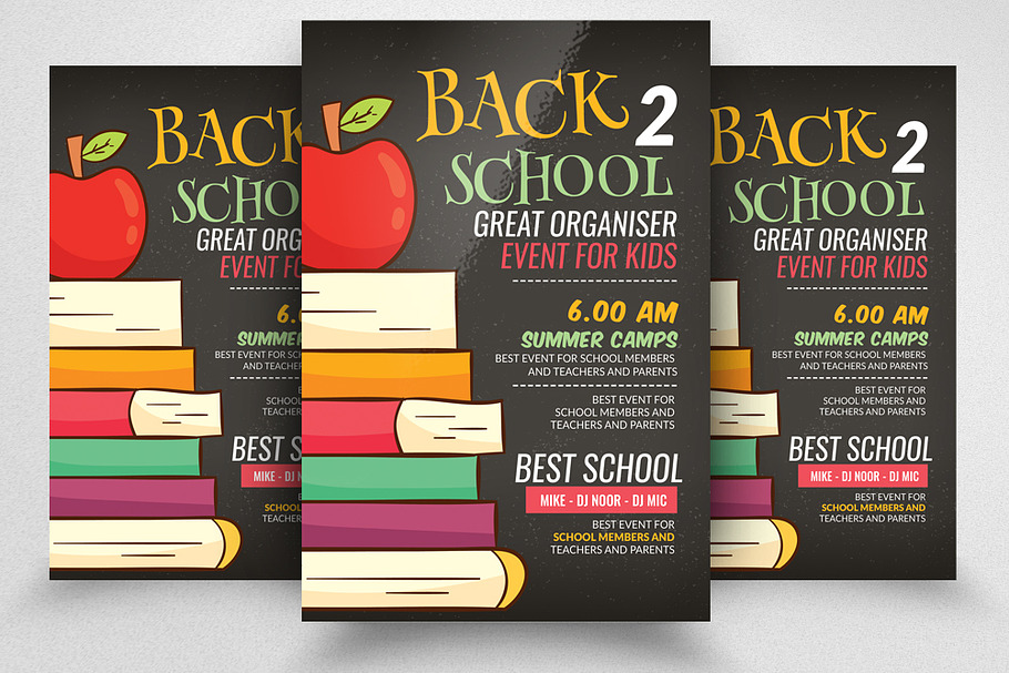 Back TO School Flyer Template in Flyer Templates - product preview 8