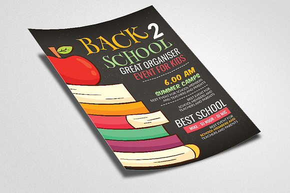 Back TO School Flyer Template in Flyer Templates - product preview 1