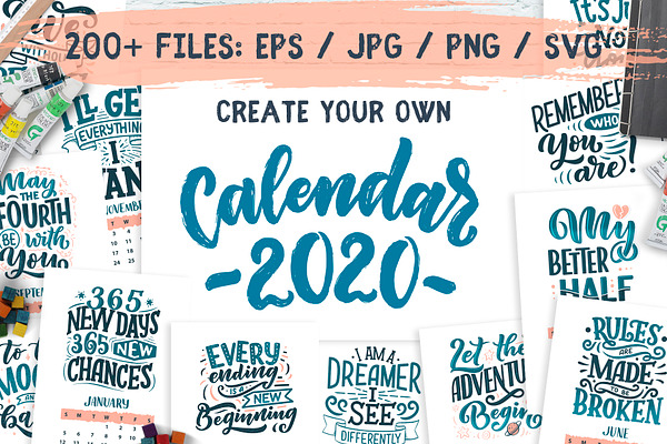 Lettering Calendar Creator 2020