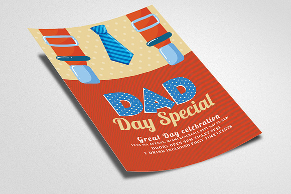 Happy Dad's Day Poster Templates in Invitation Templates - product preview 1