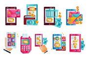 Modern smartphones with online