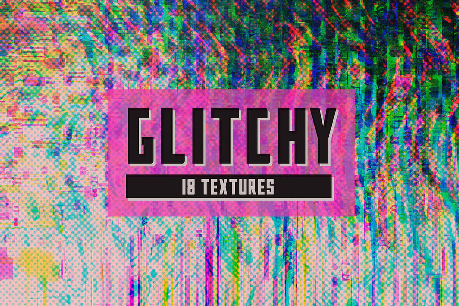 18 Glitchy Textures in Textures - product preview 8