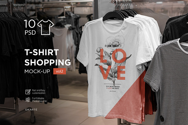 T-Shirt Shopping Mock-Up Vol.2