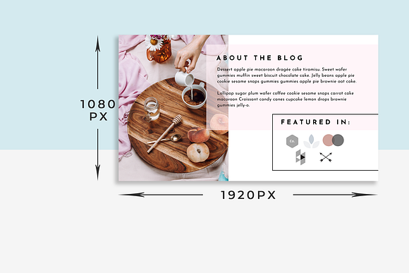 Media Kit Slides in Canva - Minty in Presentation Templates - product preview 2