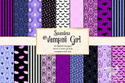 Vampire Girl Digital Paper