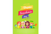Happy Teachers Day and Ribbons