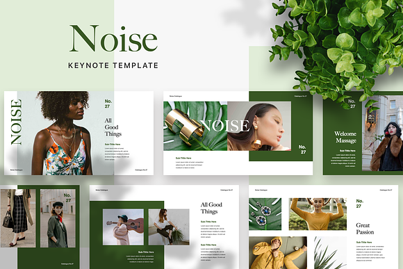 NOISE Keynote Presentation Template in Keynote Templates - product preview 4