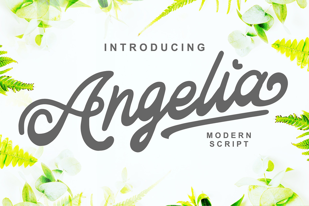 Angelia - Modern Script in Script Fonts - product preview 8