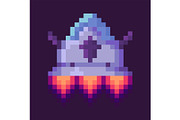 Spaceship of Pixel Space Game